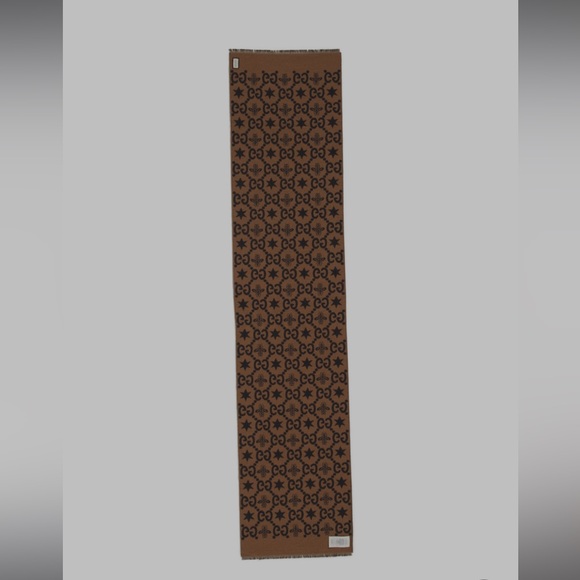 Gucci unisex Bees and stars GG jacquard scarf - Picture 10 of 10